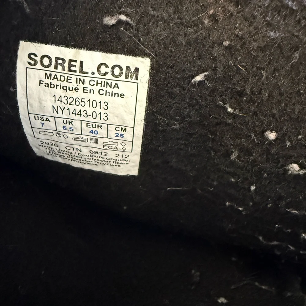 Sorel Men's Black Waterproof Winter/ Rain Boots